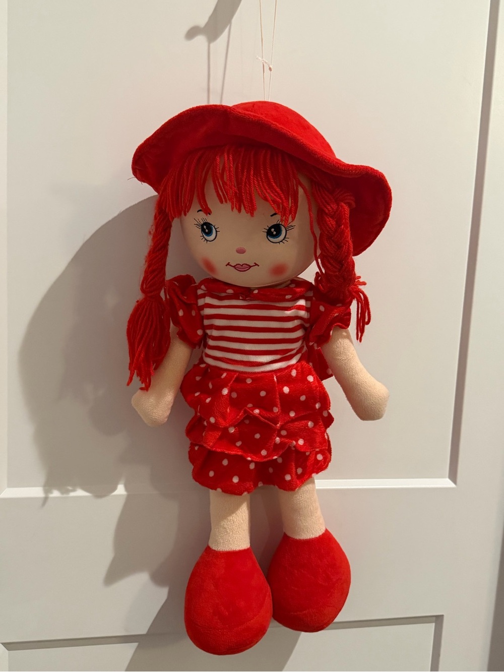 Tickles Beautiful Smile Face Single Soft Doll for Girls Kids Red 35cm Soft